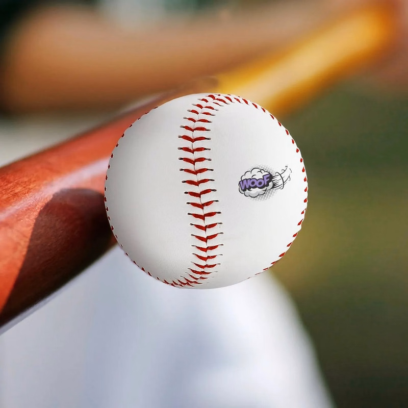 Leather Baseball with Logo