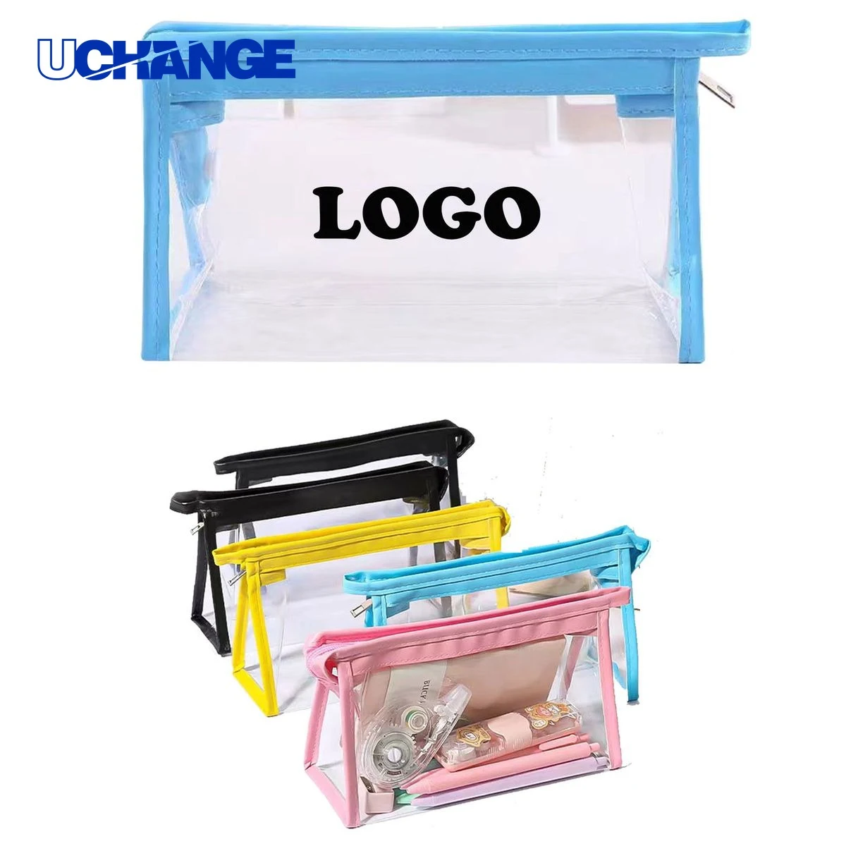 Clear PVC Pencil Pouch Organizer 1