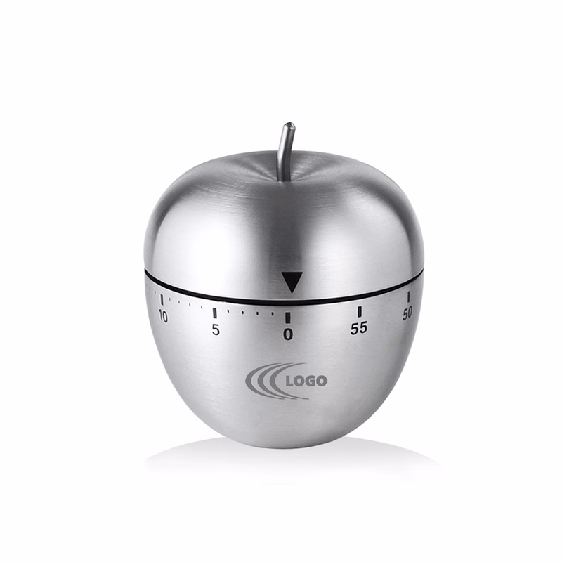 Stainless Steel Apple-Shaped Timer