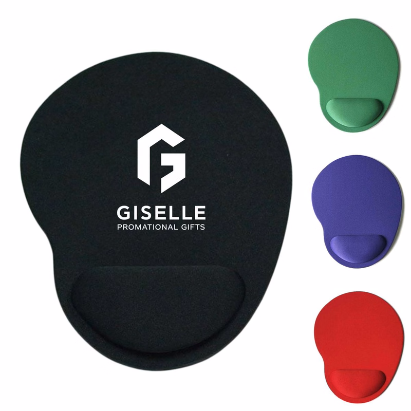 Ergonomic Memory Foam Mouse Pad with Contoured Wrist Support