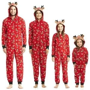 Christmas Printed Jumpsuit Homewear 1