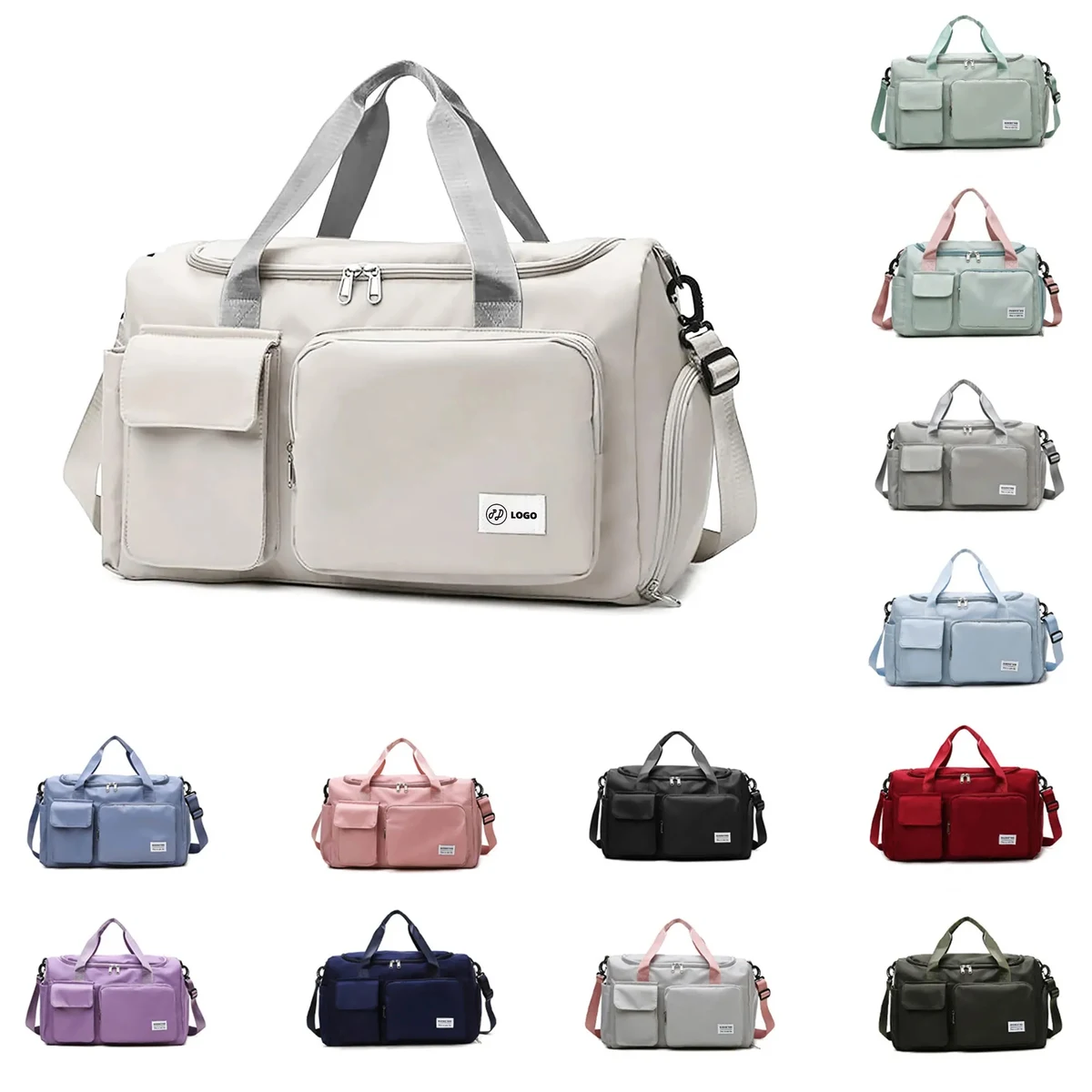 Travel Duffel Bag With Shoes Compartment 1