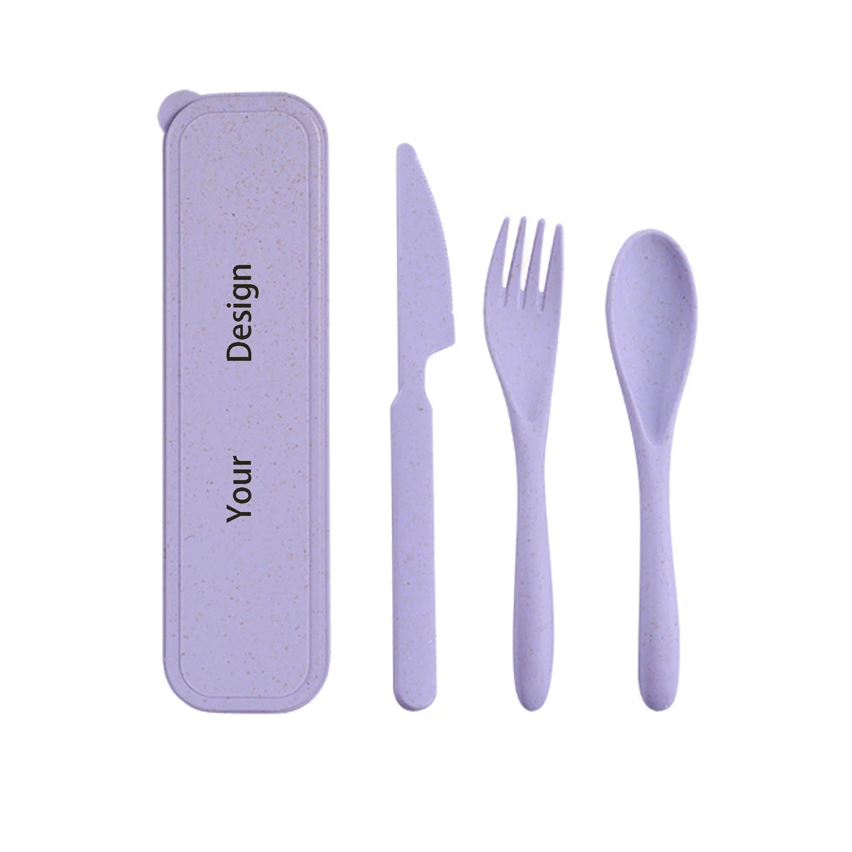 Portable Wheat Straw Cutlery Set 1