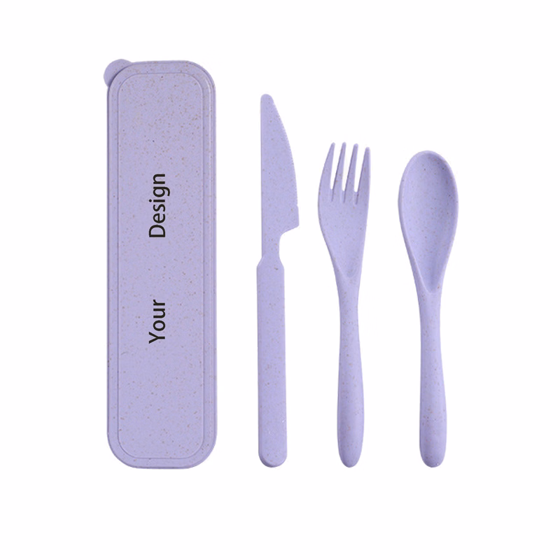 Portable Wheat Straw Cutlery Set