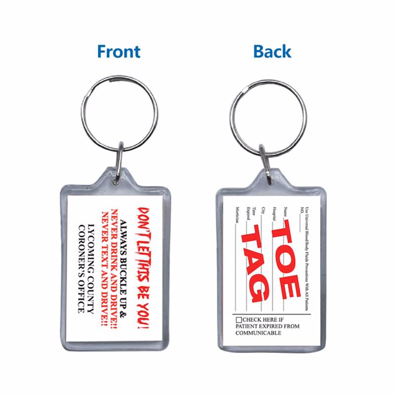 Plastic Photo Frame Keychain