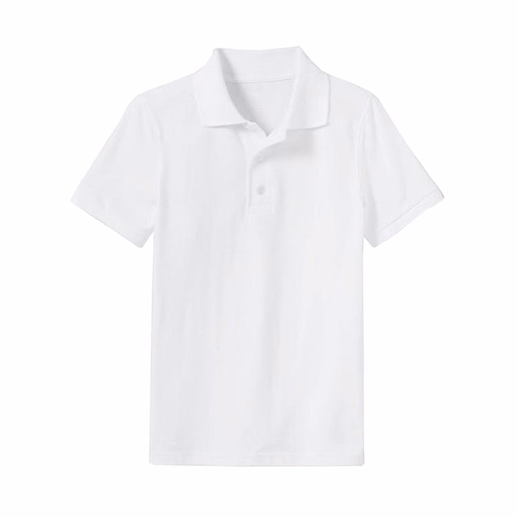 Boys' Uniform Polos - 2XL White Short Sleeve
