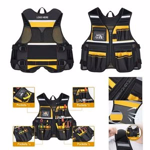 Multi-Functional Pocket Overall Reflective Tool Vest