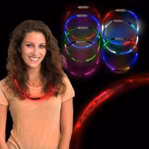 Red 27" LED Glow Light Up Necklace