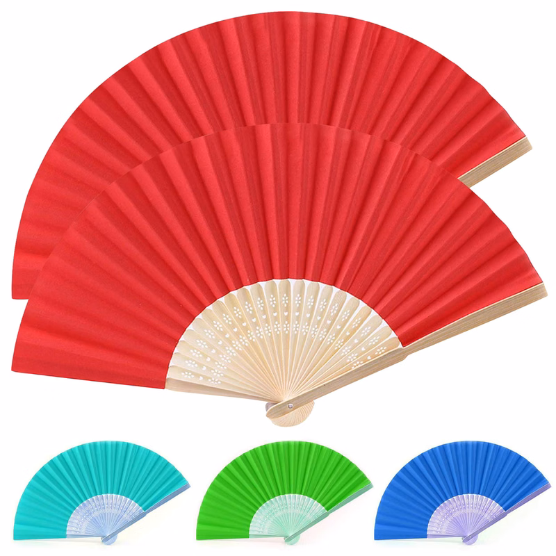 7 Inch Full Color Paper Fans