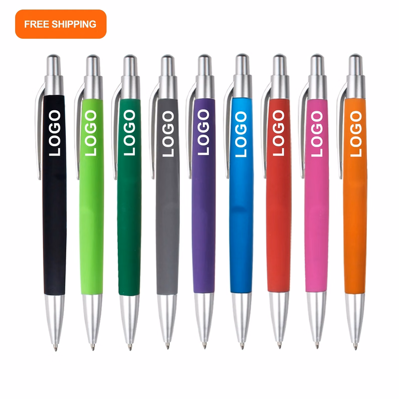 Rubber Grip Ballpoint Pen