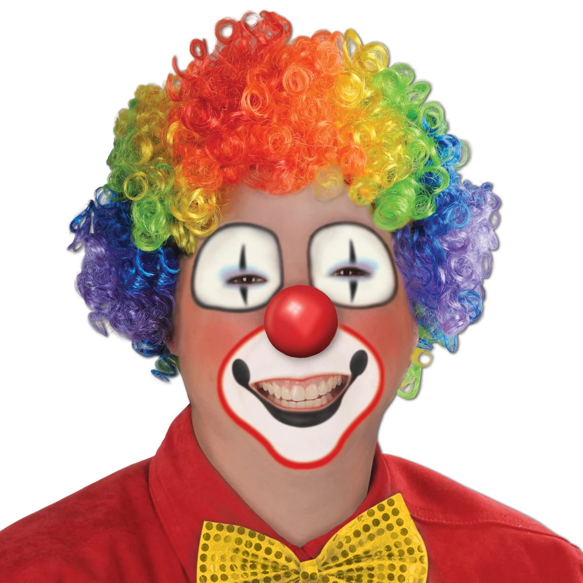 Rainbow Clown Wig 1