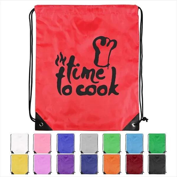 210D Polyester Stylish Drawstring Bag 1