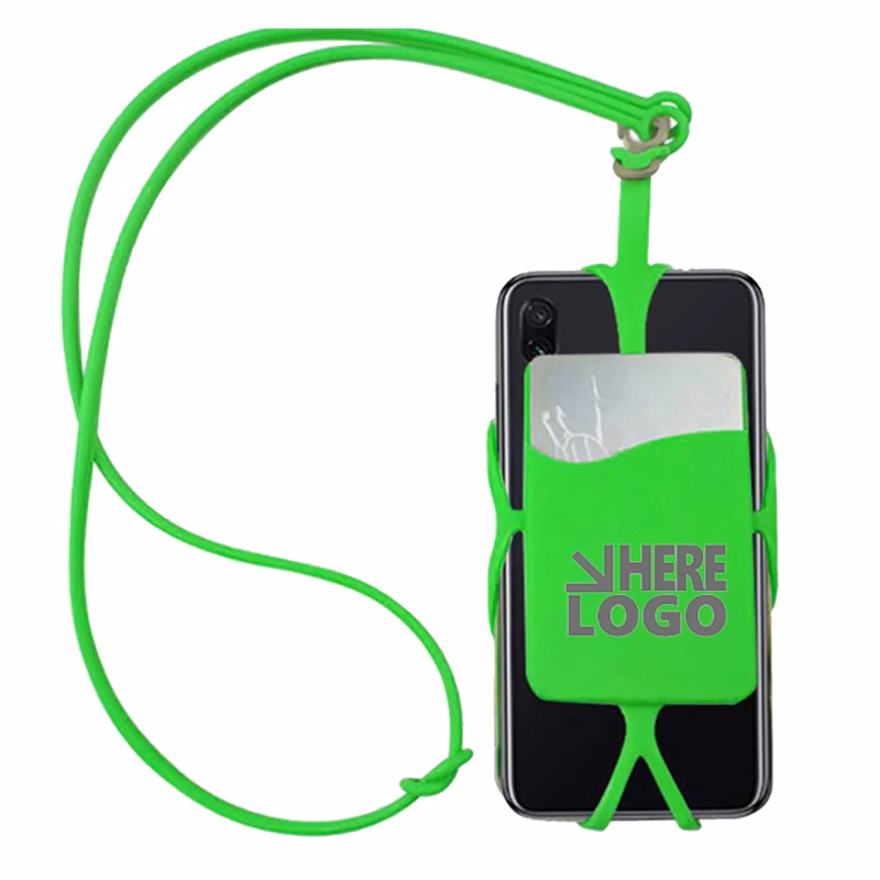 2-In-1 Phone Holder Wallet With Silicone Lanyard