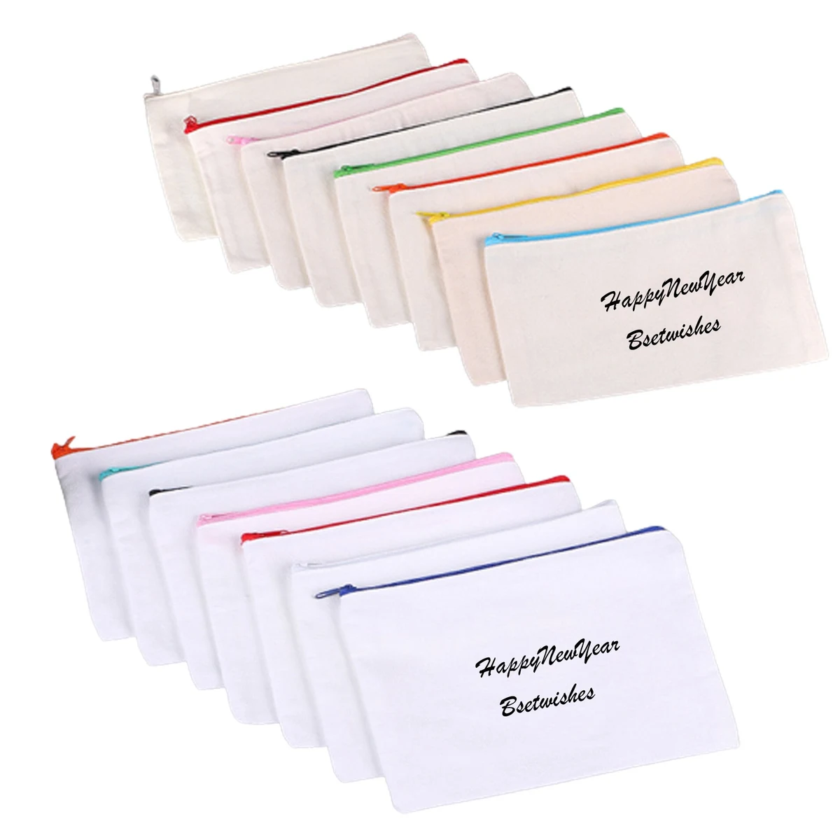 Zipper Stationery Cosmetic Canvas Bag 1