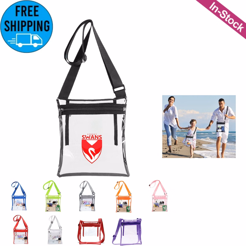 Stadium Approved TPU Clear Crossbody Bag