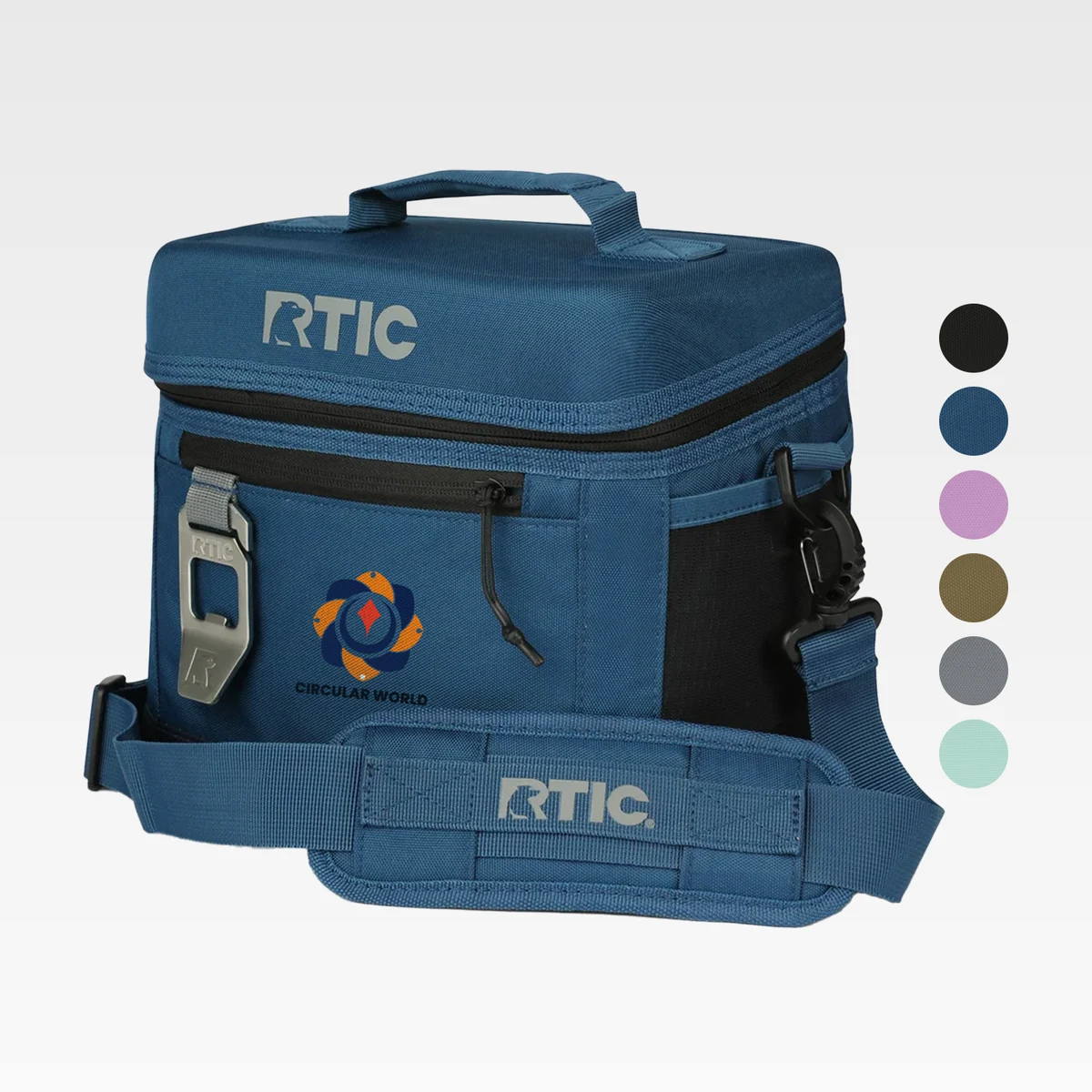 8-Can RTIC® Soft Pack Insulated Cooler Bag w/ Bottle Opener (10" x 8.5") 1