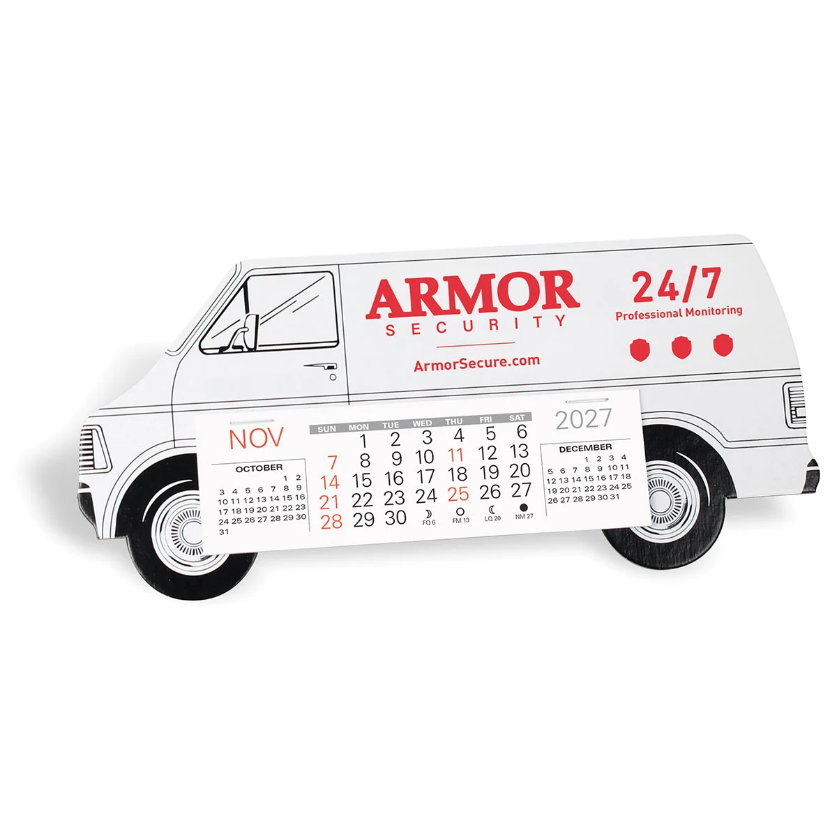 Long Van Truck Desk Calendar 1