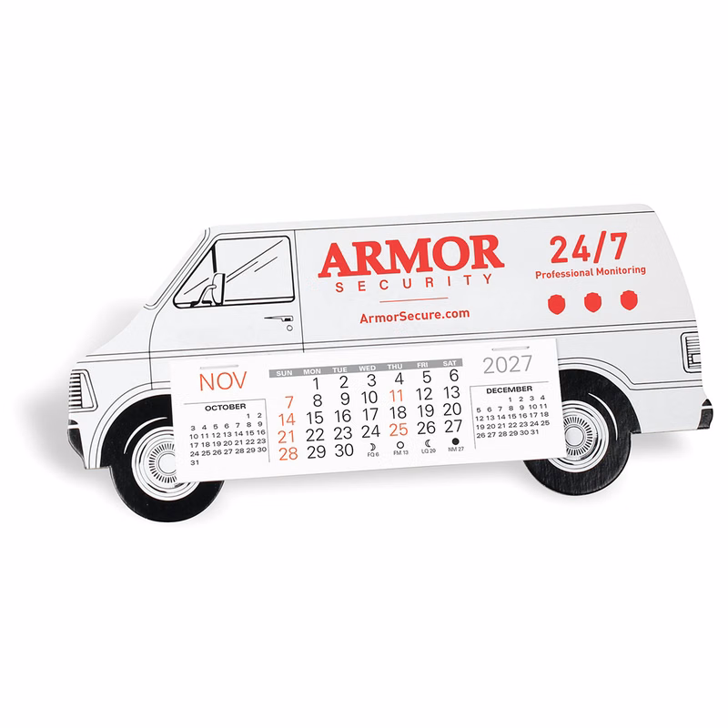 Long Van Truck Desk Calendar