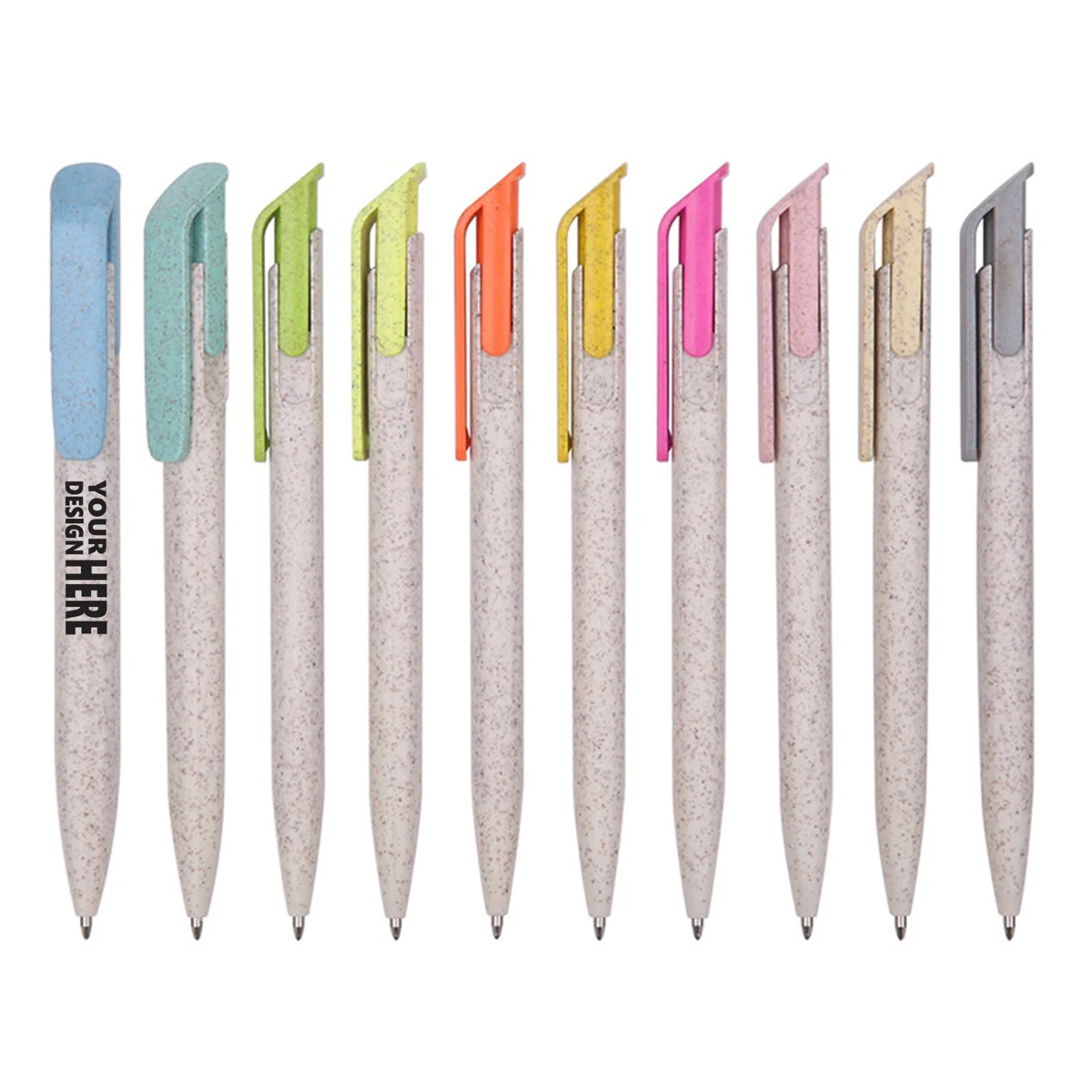 Eco-Friendly Wheat Straw Ballpoint Pen 1