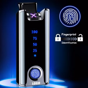 Sleek Electric Arc Lighter With Bottom Fingerprint ID And USB Charging