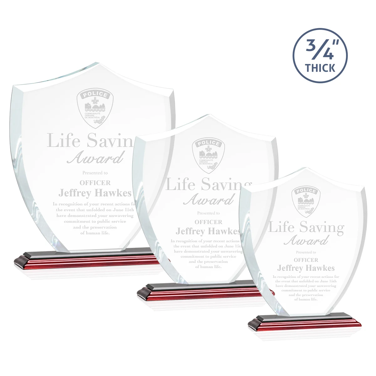 Scudo Shield Award - Rosewood 1
