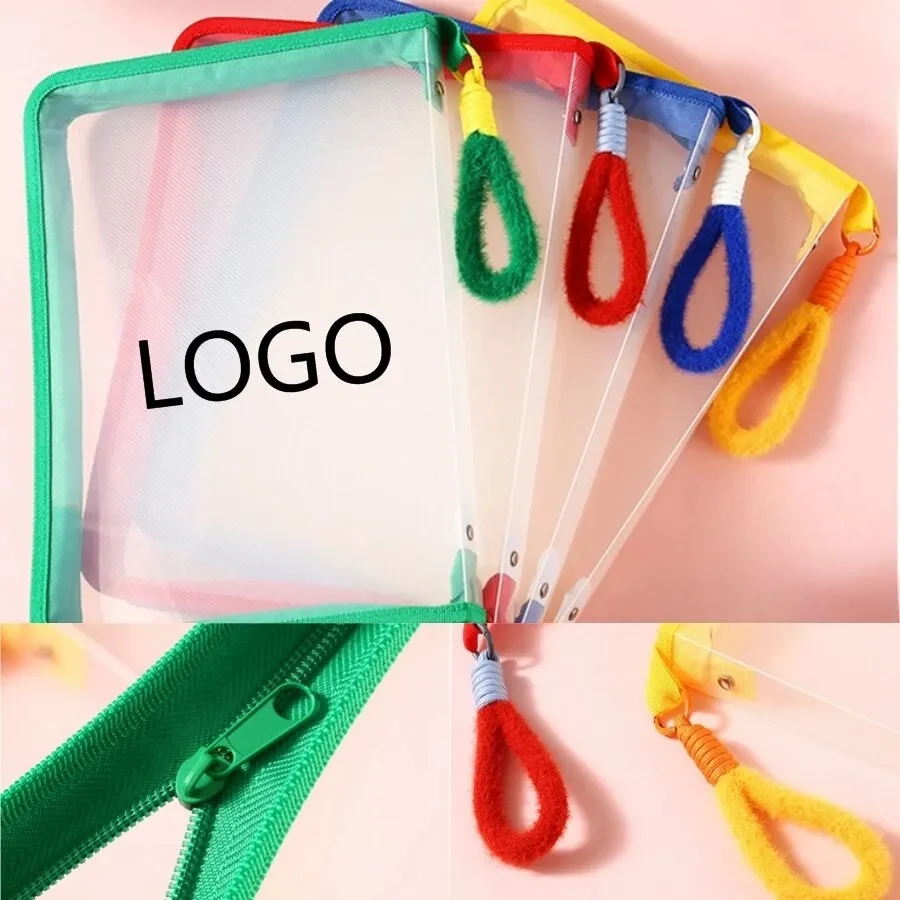 Transparent Zipper File Bags 1