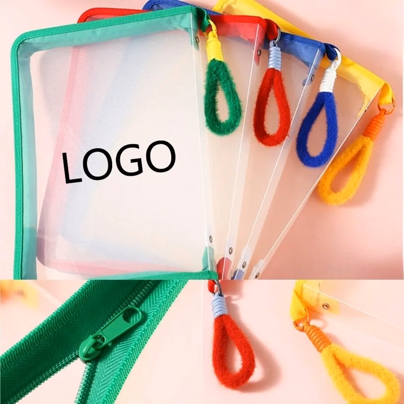 Transparent Zipper File Bags