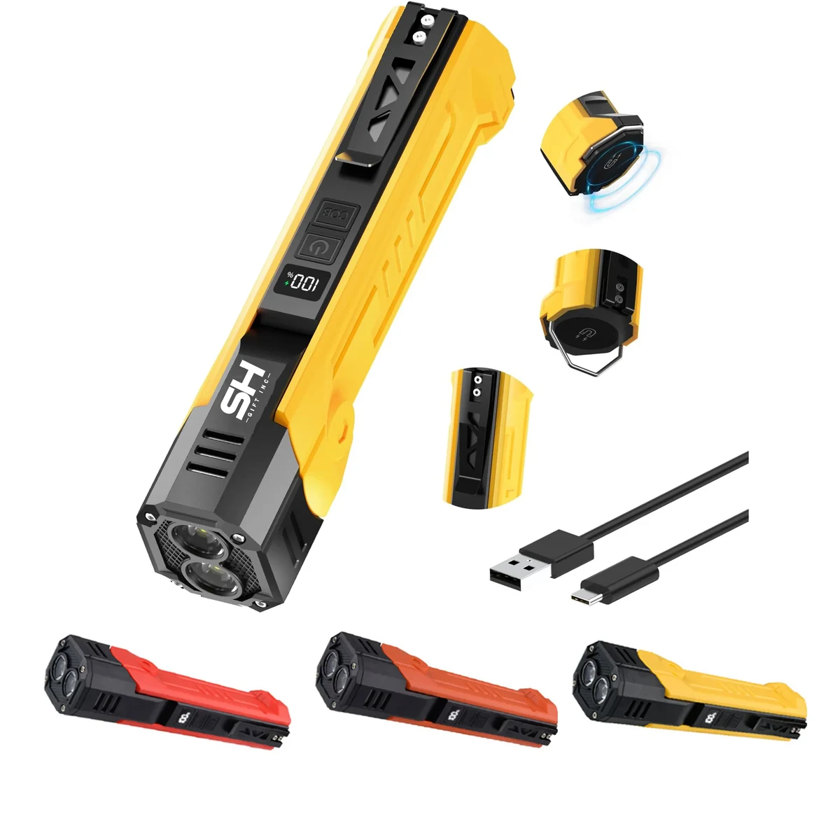 LED Spotlight 3000mAh Rechargeable Work Light 1