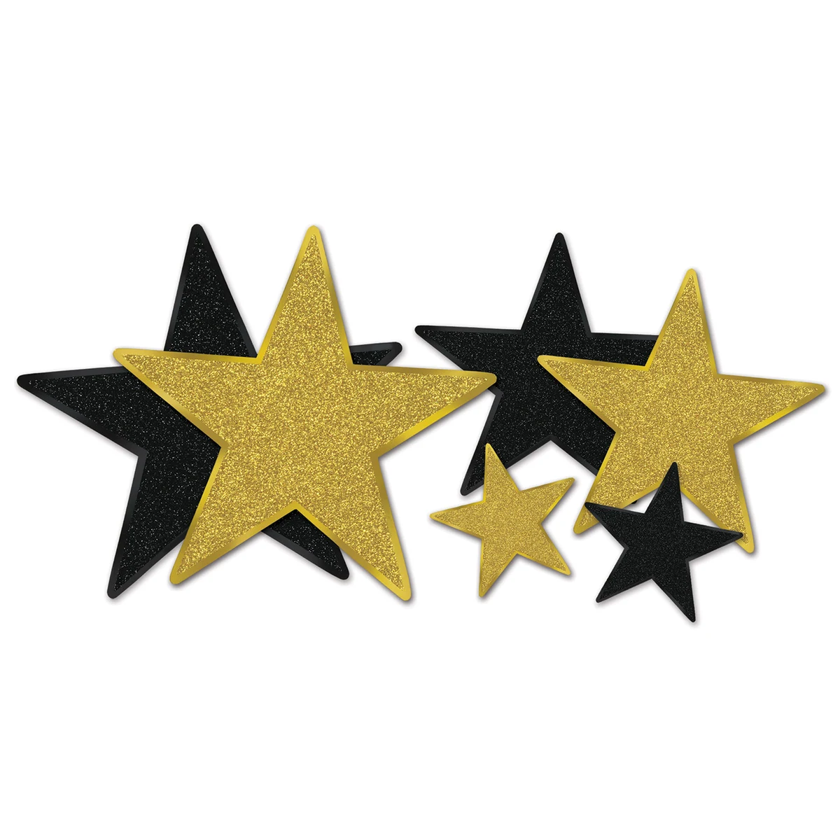 Glittered Foil Star Cutouts 1