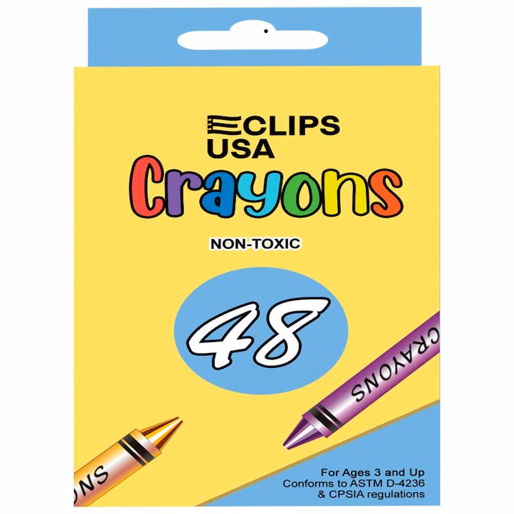 Crayons - 48 Assorted Colors Boxed