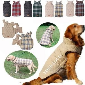 Reversible British Style Plaid Dog Vest 1