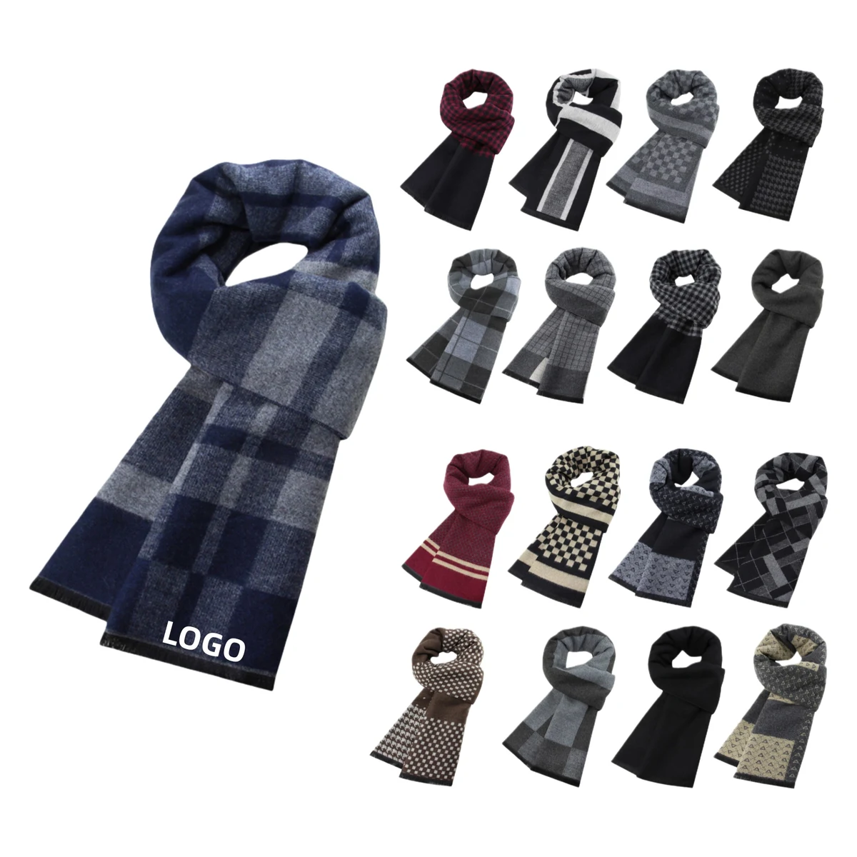 Cashmere Plaid Scarve 1