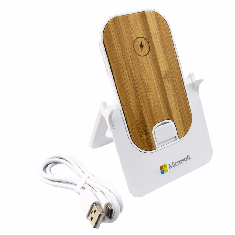 Eco Folding Bamboo Charging Stand