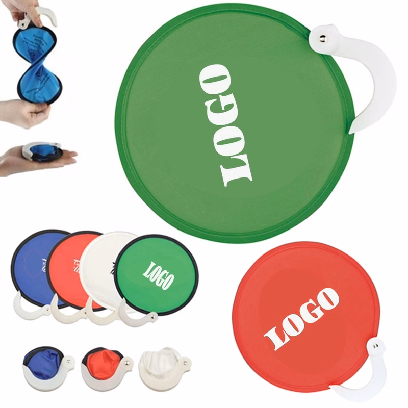 Foldable Nylon Fan With Pouch