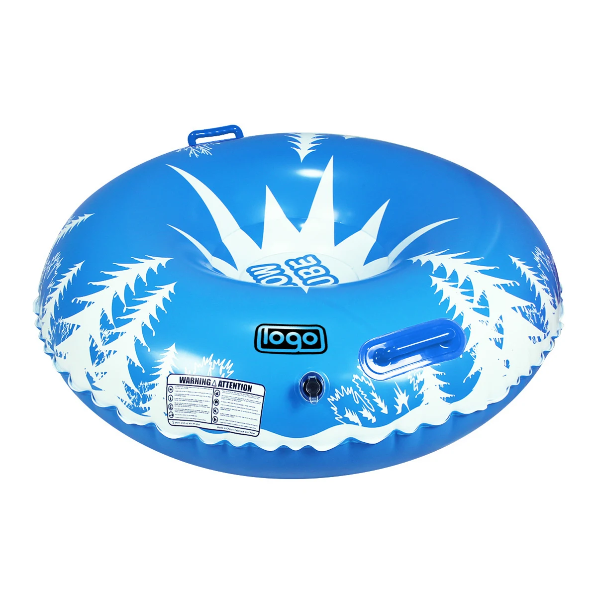 45'' Inflatable Snow Tube with Handle 1