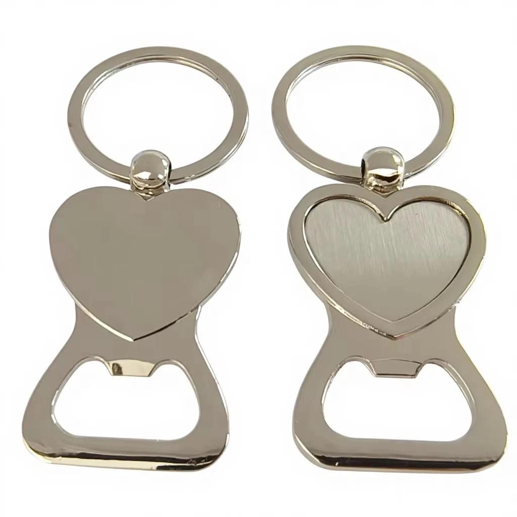 Lovely Heart Shape Bottle Opener with A Keychain For Beer 1