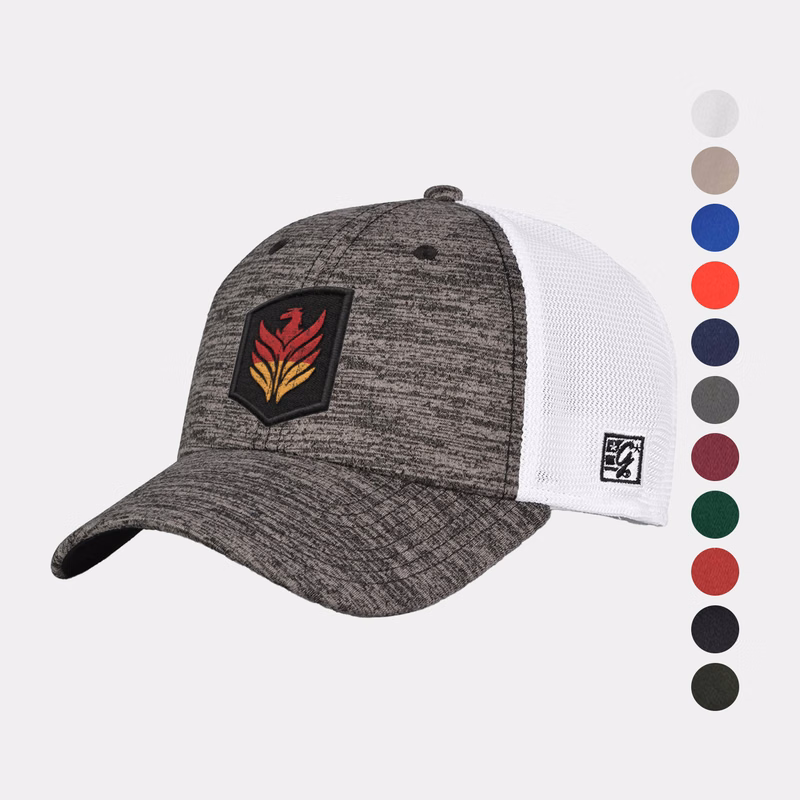 Athletic Heather & White Diamond Mesh Structured Cap