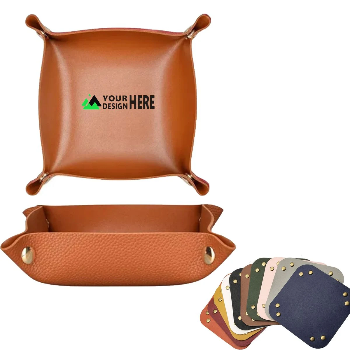 PU Desk Storage Basket Tray 1