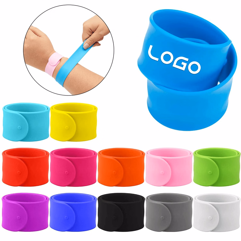 Promotional Auto-Snap Silicone Wristband