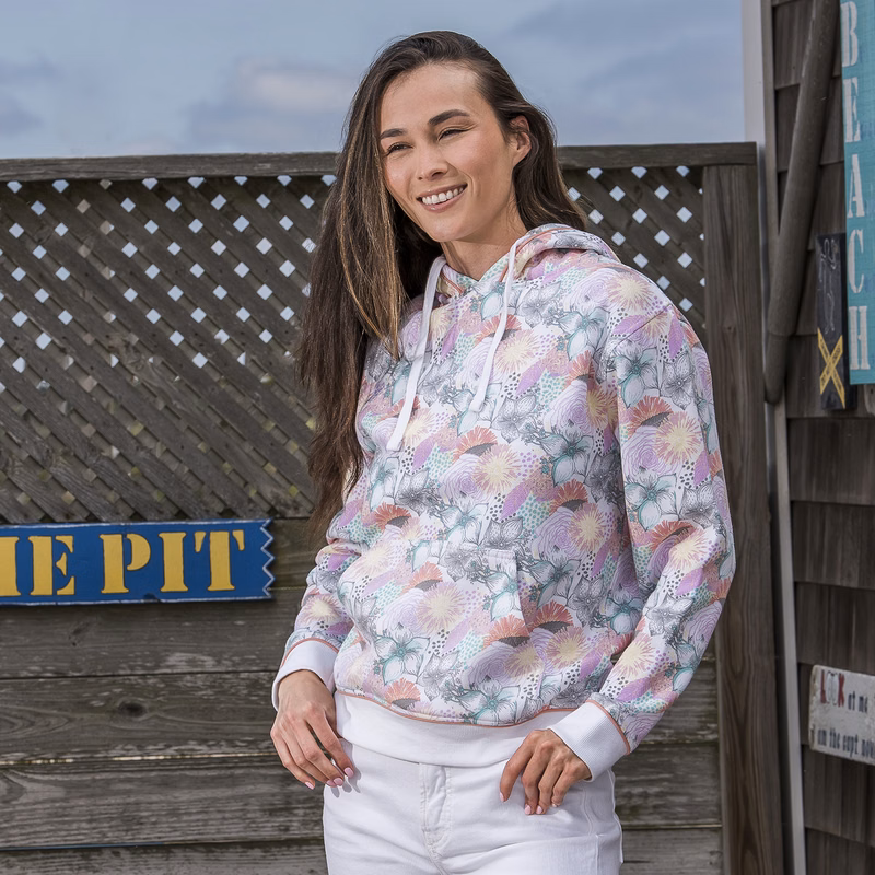 MOOD & VIBE JEMMA PRINTED HOOD