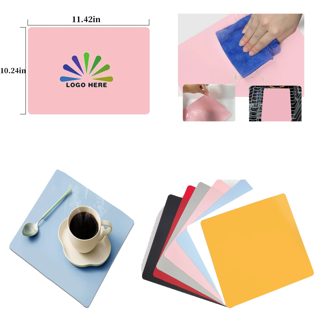 Durable Silicone Heat Insulation Placemats 1