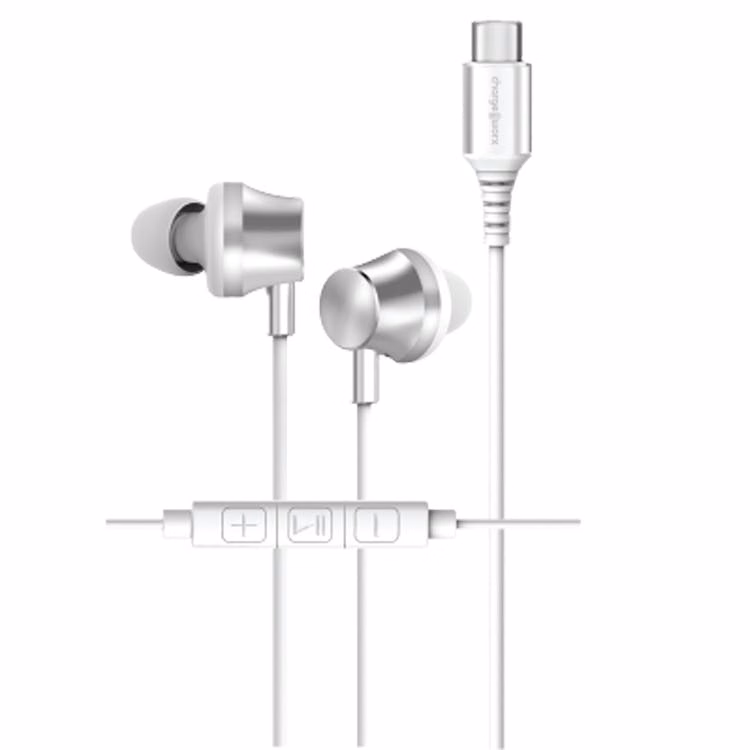 Earbuds with USB-C Connector - Silver