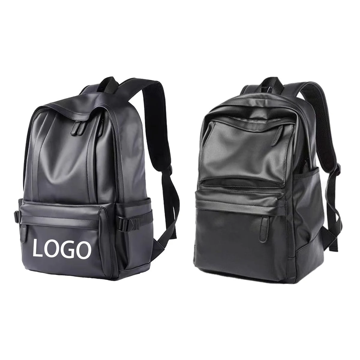 Leather Laptop Commute Backpack 1