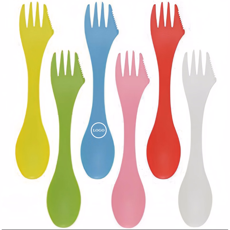 3-in-1 Knife, Fork, and Spoon Plastic Utensil