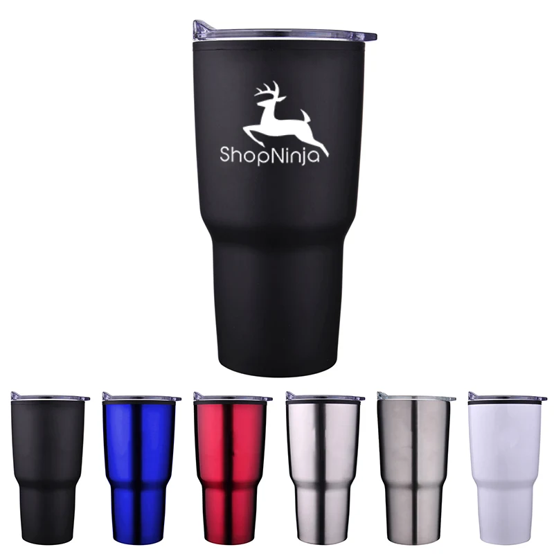 30 oz Tapered Stainless Steel Tumbler With Plastic PP Liner 1