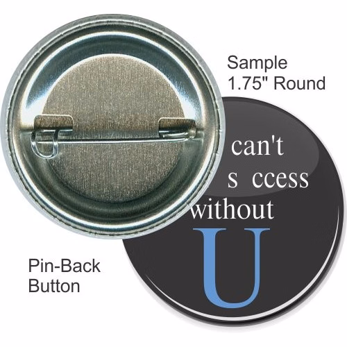 Pin-back 1 3/4 Inch Round Button