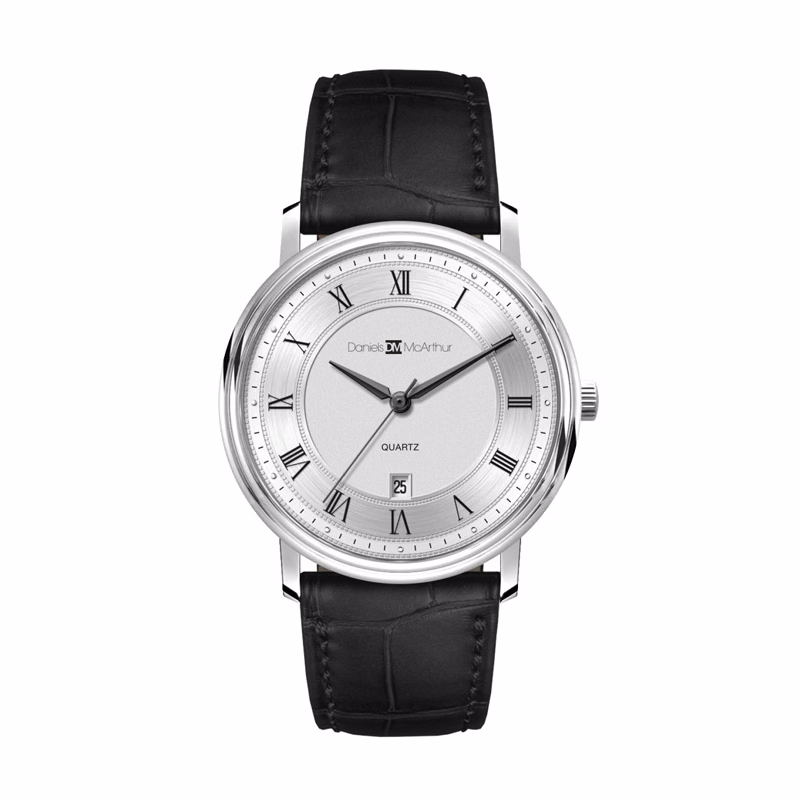 40MM, SS, SILVER CASE, 3-HAND MVT, DTE