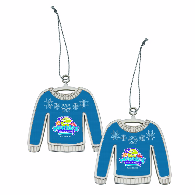 Ugly Sweater Holiday Ornament (2-Sided)