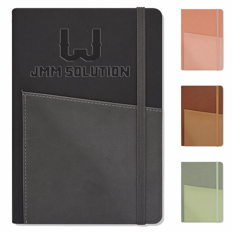 A5 PU Leather Business Notebook w/ Pocket