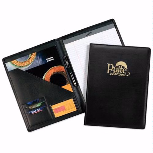 19230 - 12.25 x 9.5 Black Milan Business Pad Folder